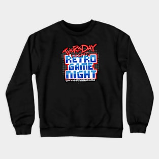 Thursday Night Retro Game Night Crewneck Sweatshirt